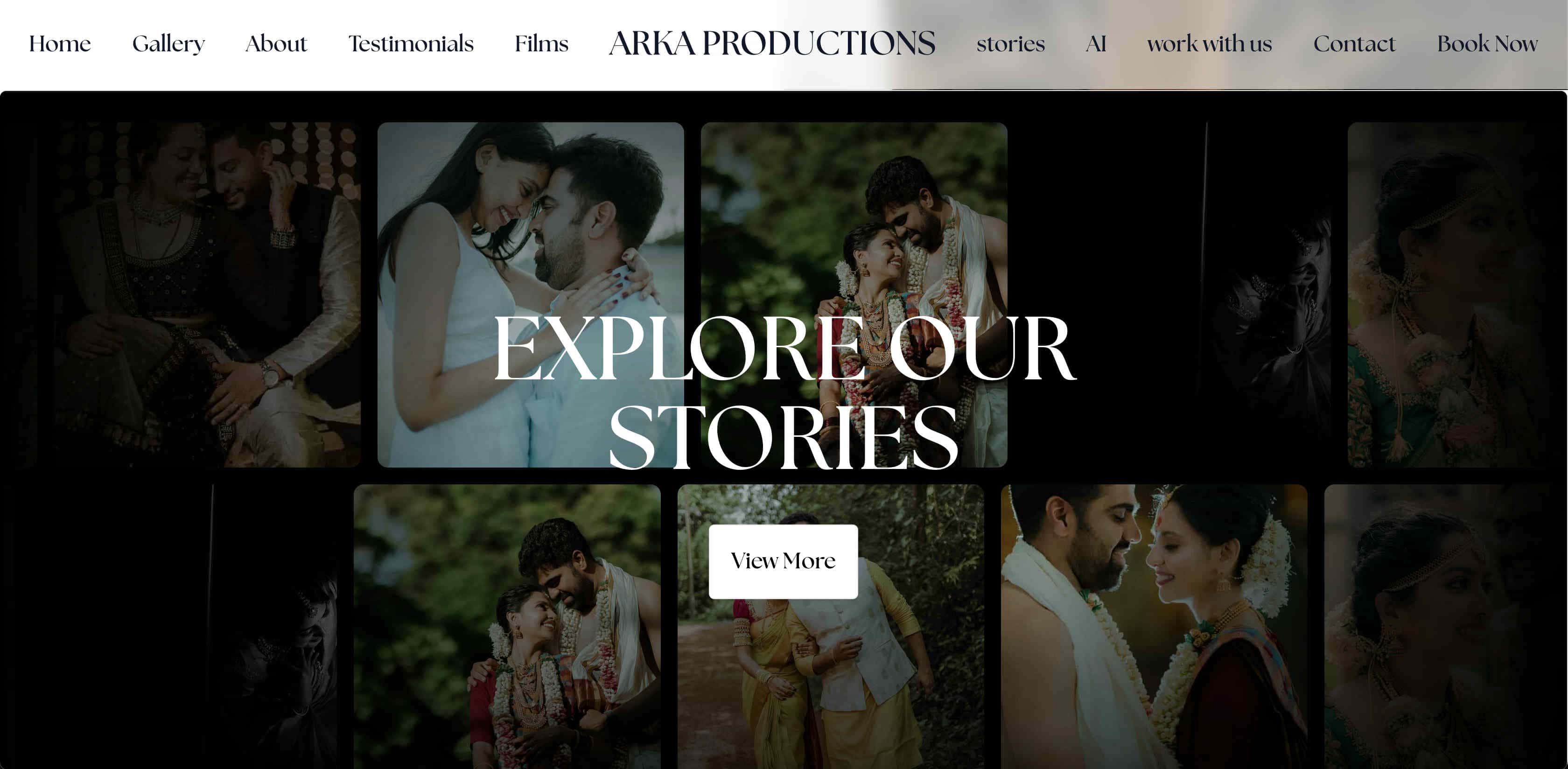 Screenshot 2 of ARKA productins website