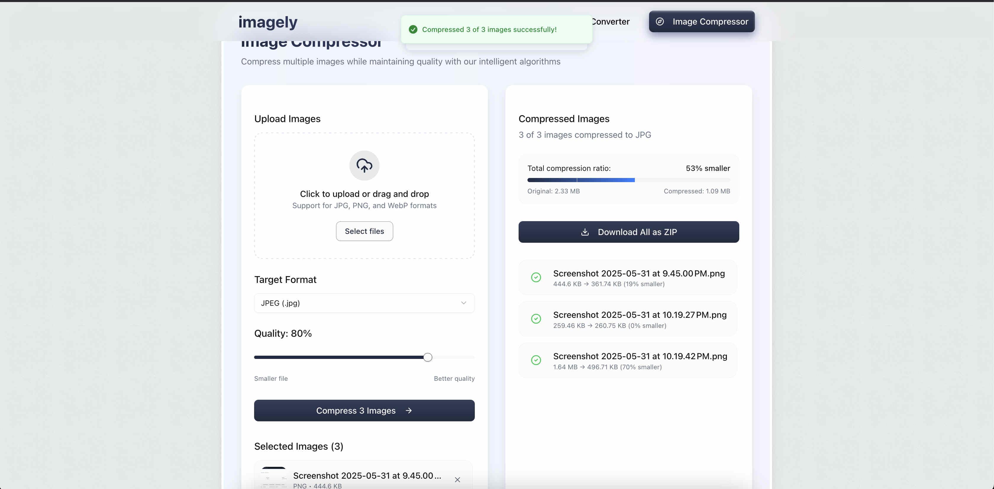 Screenshot 2 of imagely - online image utility tool